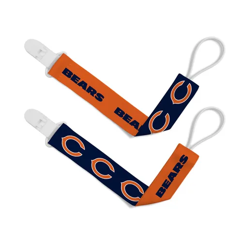 BabyFanatic - Juego de 2 clips para chupete – NFL Chicago Bears – Ropa para bebé con licencia oficial