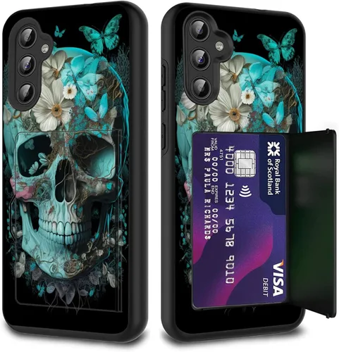 Miniatura 78 de Funda híbrida de doble capa con función atril para Samsung Galaxy A16 5G de 6.9 pulgadas, diseño de vaca con bandera estadounidense