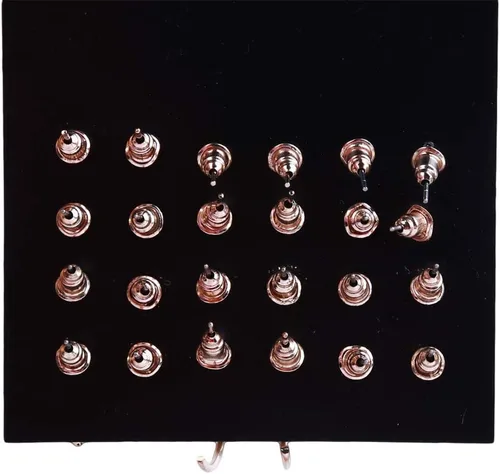 Miniatura 6 de Juego de joyas de piercing para mujer, 12 pares, a la moda, duradero y creativo