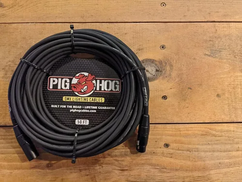 Miniatura 2 de Pig Hog PHDMX10 Cable de iluminación DMX de 3 pines, 10 pies