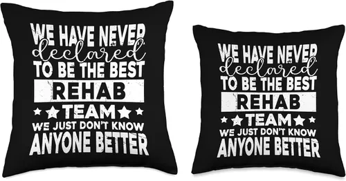 Miniatura 3 de Rehab Therapist Gifts For Women And Men Crew, Rehabilitación Enfermera Mujer Rehabilitación Equipo Terapia Cojín de tiro 16x16, Multicolor