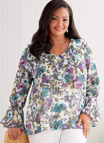 Miniatura 3 de Butterick B6814RR Misses/Plus Size Top/Vest 18W-20W-22W-24W, Multicolor