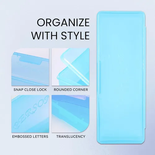 Miniatura 3 de Beauticom Caja personal de almacenamiento para manicurista profesional uñas pedicura (tamaño grande) (1 unidad, azul)