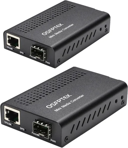 Miniatura 7 de 10G MINI Media Coverter, 10Gigabit Ethernet Media Converter, 10GB Gigabit Fibra a 10Gbe Cobre UTP Convertidor Medio, Mini No Administrado 1x