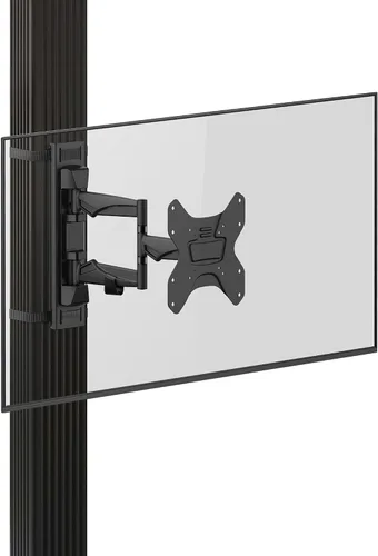 Miniatura 10 de ZeboZap - Televisores de 13 a 32 pulgadas Soporte giratorio para TV para exteriores se adapta a pilares y postes, sin taladro, kiosco y pérgola