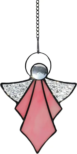 Miniatura 10 de Adorno de ángel para colgar en vitrales, decoración de vacaciones, regalos conmemorativos de condolencias, regalos de ángel para mujeres (azul) 5.5