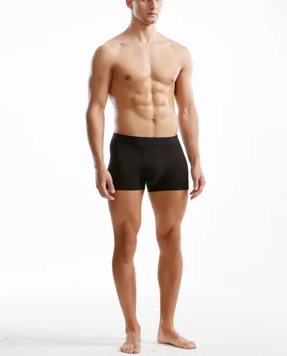 Miniatura 4 de Ropa interior modal para hombre de microfibra sin costuras, calzoncillos bóxer de pierna corta