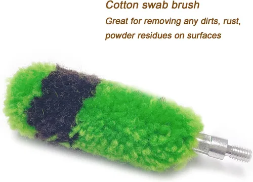 Miniatura 4 de Kit de limpieza de shoutgun 12GA de nailon, acero inoxidable, algodón, cepillo para fregona, suministros para limpieza de escopeta de calibre 12