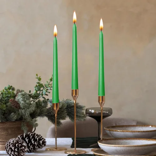 Miniatura 7 de Axiom Candles - Velas cónicas de 10 pulgadas sin goteo - Velas altas sin perfume y sin humo - 9 horas de combustión - Velas cónicas para el hogar