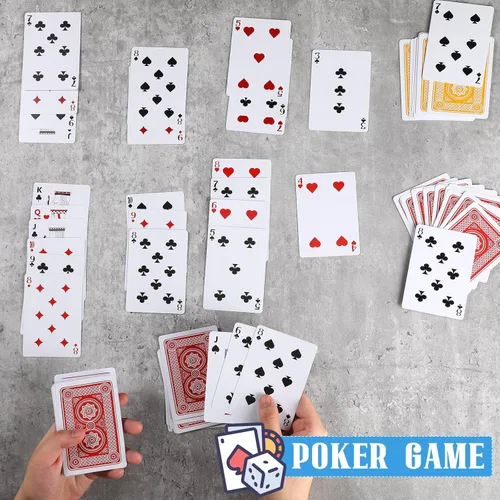Miniatura 5 de Zubebe 12 Mazos de Cartas, Barajas de Cartas al Por Mayor en Tamaño Póker, Barajas de Póker Estándar para Actividades de Niños y Adultos