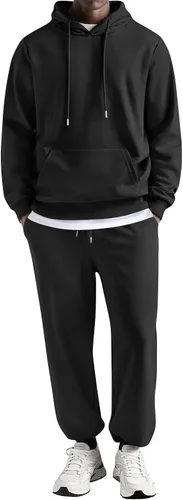 Miniatura 31 de COOFANDY Conjunto deportivo de 2 piezas para hombre, conjunto deportivo casual con capucha