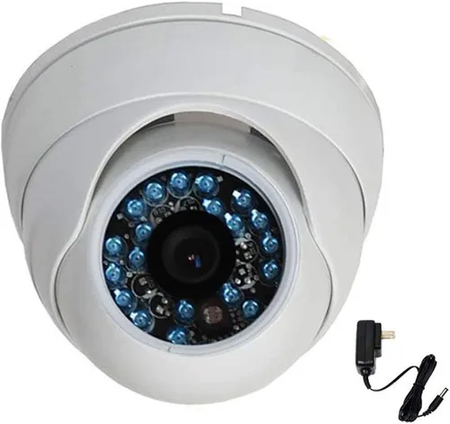 VideoSecu Cámara de seguridad domo 600TVL CCD incorporado al aire libre visión nocturna a prueba de vandalismo infrarrojo IR 0.142 in lente gran