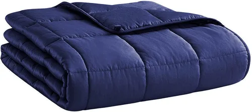Miniatura 42 de L'AGRATY Manta con peso de 5 libras, para regazo, manta pequeña y portátil para adultos, refrescante, para viajar, relajarse y dormir, para todas