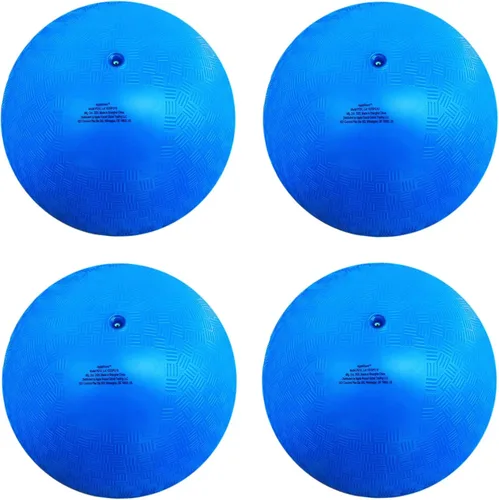 Miniatura 18 de AppleRound Bolas de juego Dodgeball de 8.5 pulgadas, paquete de 4 bolas con 1 bomba, tamaño oficial para Dodge Ball, balonmano, campamentos