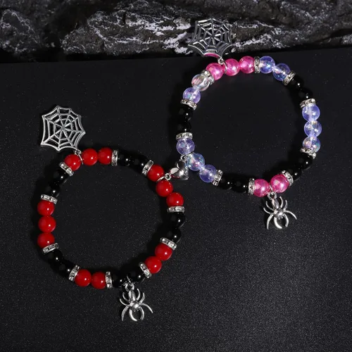 Miniatura 4 de Korotho Pulseras a juego para parejas, mejores amigos, pulseras de dijes de gatito araña, regalos de Navidad, joyería a juego de amistad, pulseras
