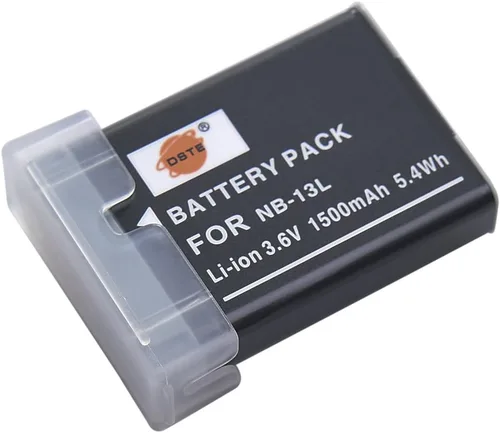 DSTE Reemplazo para batería de iones de litio NB-13L compatible con Canon PowerShot G5 X Mark II G5X G7X G9X G7 X Mark II G9X Mark II SX620 HS SX720