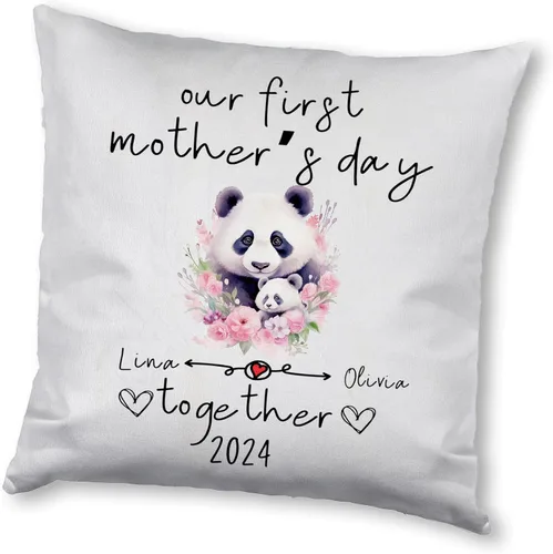 Miniatura 18 de Mother's Day Panda, Personalised Pillow Case Decor for Home, Present for Mom, Grandmother, for Her