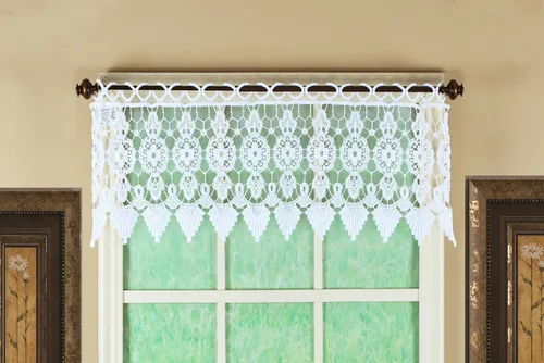 Miniatura 13 de Cortina de Medallón Macramé de Today's Curtain 30 cm, Color Écru, 89 cm x 30 cm