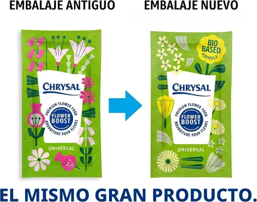 Miniatura 2 de Chrysal Paquetes de comida de flores transparentes - Paquete individual - Arreglos florales y ramos - Suministros florales para flores frescas