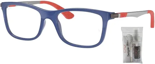 Miniatura 2 de Ray-Ban Junior RY1549 - Lentes graduados cuadrados para niños y niñas + paquete con kit de gafas de diseñador iWear