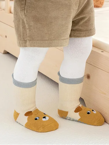 Miniatura 6 de Calcetines de agarre antideslizantes para bebés y niños pequeños, cálidos, gruesos, antideslizantes, calcetines para niñas y niños recién nacidos, 6
