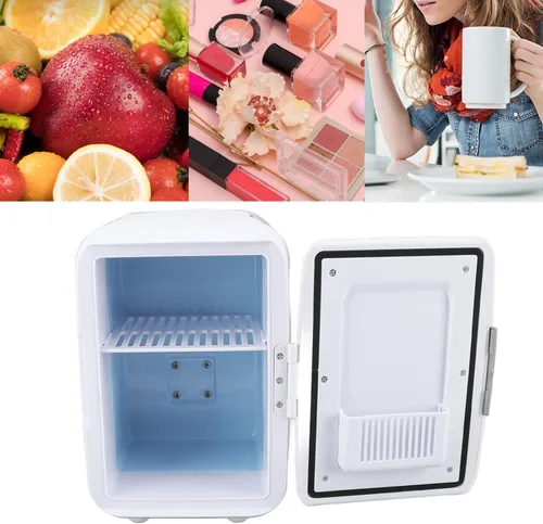 Miniatura 5 de Pilipane Mini refrigerador portátil de 4 litros, escritorio de oficina y dormitorio universitario, refrigerador pequeño para alimentos, bebidas