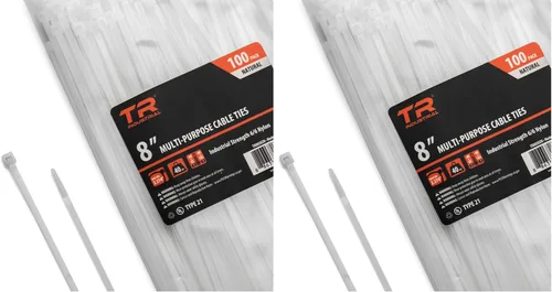 Miniatura 16 de Cable lazos multiuso TR Industrial TR88301 (100 piezas), 4 pulgadas, negro