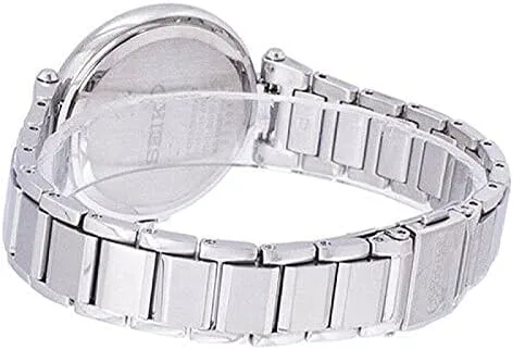 Miniatura 2 de Seiko Reloj analógico para mujer SRZ515P1 de acero de 1.260in y esfera de cuarzo de cristal Hardlex