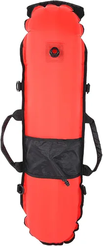 Miniatura 4 de Tbest Bandera flotante de buceo para esnórquel, flotador inflable, bola de boya inflable, bandera de buceo y bandera para buceo inflable