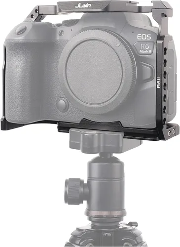 Miniatura 6 de FocusFoto Jaula de cámara para cámara sin espejo Canon EOS R6 Mark II, equipo estabilizador de aleación de aluminio con zapata fría y tornillo