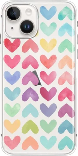 Miniatura 14 de Blingy's Funda para iPhone 14, bonito patrón de cerezas, estilo tropical, diseño tropical, funda protectora transparente de TPU suave de 6.1 Cerezas