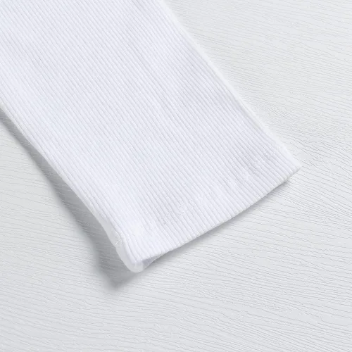 Miniatura 8 de Roselux Camiseta de manga larga elástica con cuello redondo acanalado para mujer, ajustada, casual, básica