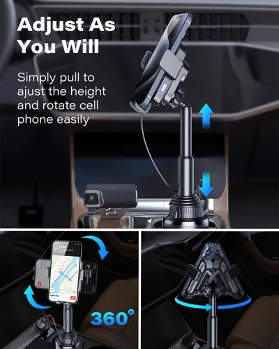 Miniatura 4 de 1Zero Cargador inalámbrico de auto con sujeción automática, soporte de teléfono resistente de 15 W, carga rápida para iPhone 16 15 Pro Max Plus 14