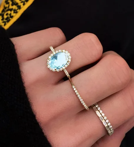 Miniatura 2 de Artilady Anillos de luna y estrella con circonita cúbica para mujer, anillo abierto AAAA con circonita cúbica y luna y estrella, ajustable para EE.
