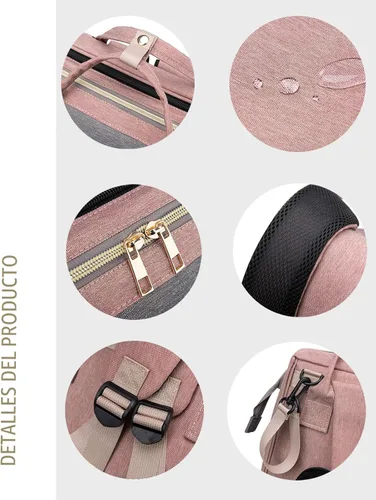 Miniatura 5 de Mochila de pañales azul para mamá: bolsas de bebé grandes con cambiador para niños pequeños, niñas, mujeres, papá, mamá, hombres, mochila de viaje