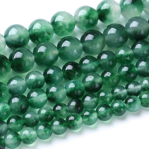 Miniatura 29 de 32 piezas de cuentas de piedra de jade de rodonita roja natural de 12 mm, cuentas sueltas redondas de piedra para fabricación de joyas, energía Jade