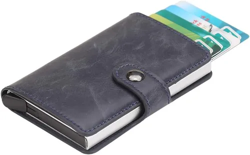 Miniatura 14 de Tarjetero de crédito Slim Wallet Front Pocket Protector Pop Up Design Aluminio hasta 7