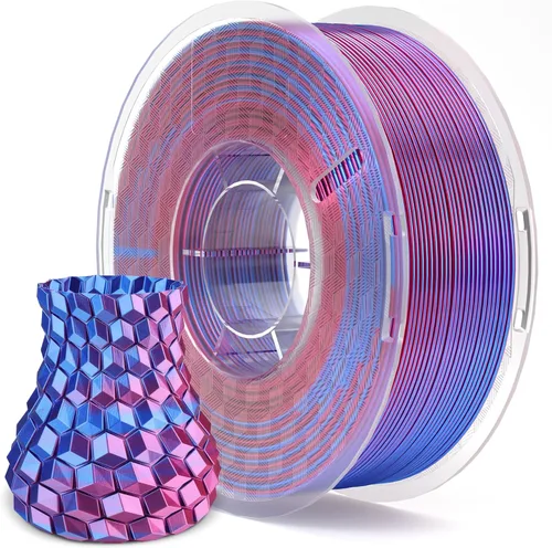 Miniatura 20 de ELEGOO Filamento PLA Seda Cobre 1.75mm 1KG, Filamento para Impresora 3D con Precisión Dimensional +/- 0.02mm, Carrete de 1kg (2.2lbs) Compatible