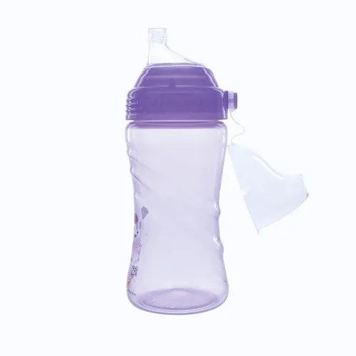 Miniatura 3 de Nuby Paquete de 2 Vasos Deportivos Sin Derrames Impresos Thirsty Kids No-Spill Sip-it con Boquilla Suave y Tapa - 12 oz, 12+ Meses, Paquete de 2