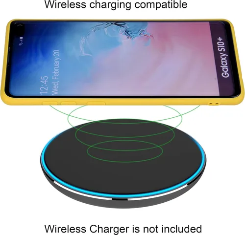 Miniatura 4 de Wisdompro Funda para Galaxy S10+, paquete de 5 unidades de funda protectora de gel de TPU suave y delgada extra fina para Samsung Galaxy S10+ Plus