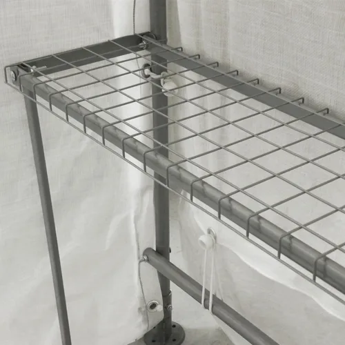 Miniatura 8 de ShelterLogic Invernadero GrowIT de 6' x 8' x 6.5' Estilo Techo a Dos Aguas Casa de Cultivo para Patio Trasero con Estantería Integrada, 6' x 8' x