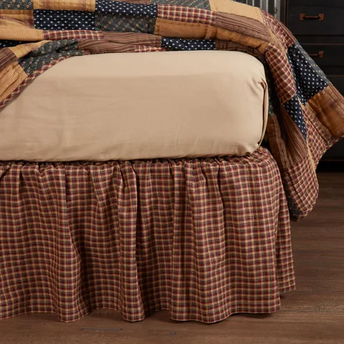 Miniatura 3 de VHC Brands Falda de cama individual con parche patriótico 39x76x16