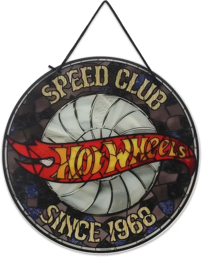 Miniatura 9 de Mattel Hot Wheels - Cartel de metal colgante para pista de carreras de acción, divertida decoración de pared de Hot Wheels para dormitorio de niños