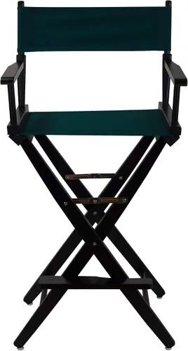 Miniatura 5 de Casual Home American Trails - Silla de directores extra ancha de alta calidad, 30 pulgadas de alto, marco negro, lona verde cazador
