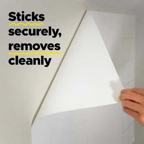 Miniatura 4 de Post-it Marcador permanente fácil de borrar, superficie de pizarra blanca, marcador permanente que se limpia con agua, película blanca de pizarra
