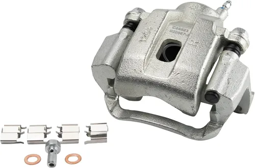 Miniatura 3 de TRQ Kit de pastilla de freno, pinza y rotor, con kit químico de cerámica compatible con Toyota Sequoia 2008-2015 Tundra 2007-2015