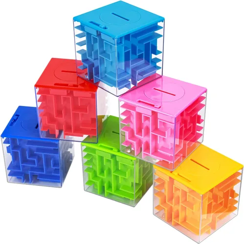 Miniatura 10 de Caja de rompecabezas de laberinto de dinero para niños y adultos, caja de regalo perfecta para guardar dinero (paquete de 2)