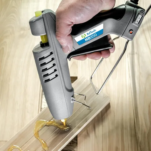 Miniatura 2 de AdTech Pegamento caliente industrial de alta temperatura de madera profesional del alto rendimiento pega 10" ámbar