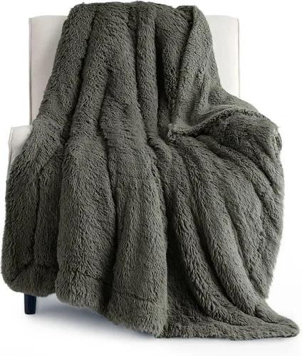 Miniatura 31 de Bedsure GentleSoft Manta de Tiro de Piel Sintética Esponjosa y Suave para Sofá, Forro Polar Sherpa Suave Regalos Acogedores para Mujeres, Manta