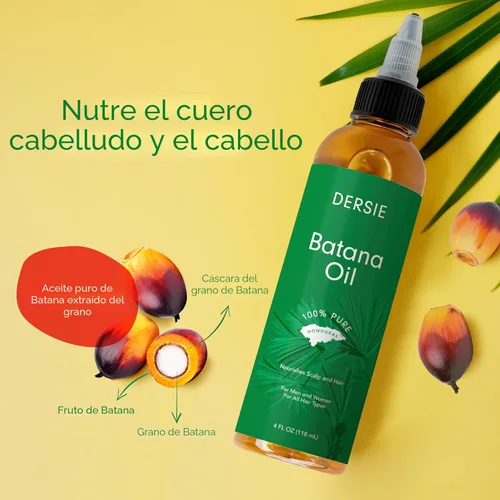 Miniatura 3 de Aceite de Batana Dersie: Aceite de Batana Orgánico de Honduras - 100% Puro y Natural (4 onzas líquidas)